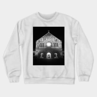 Stanford Memorial Church at Night. Palo Alto, California Crewneck Sweatshirt